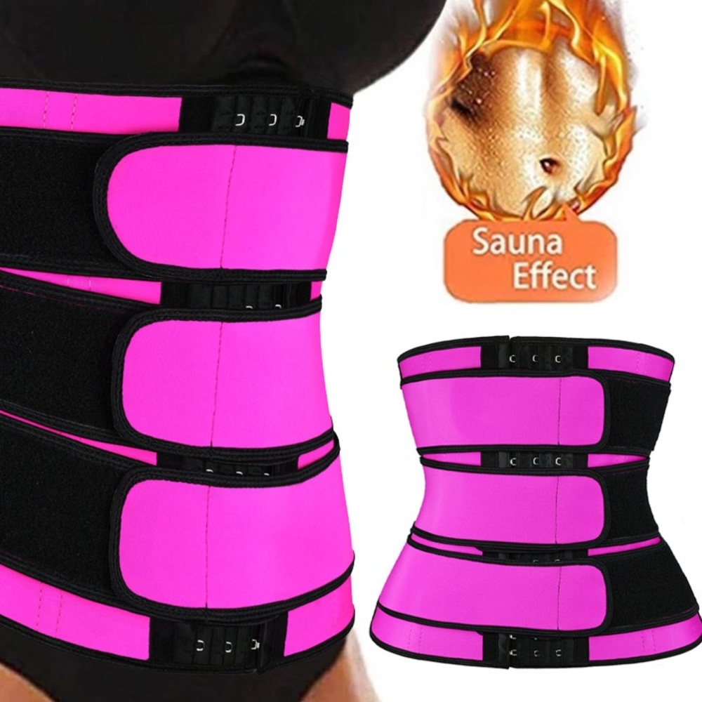 Neoprene Belt Waist Trainer With Hooks - Picture 3 of 5